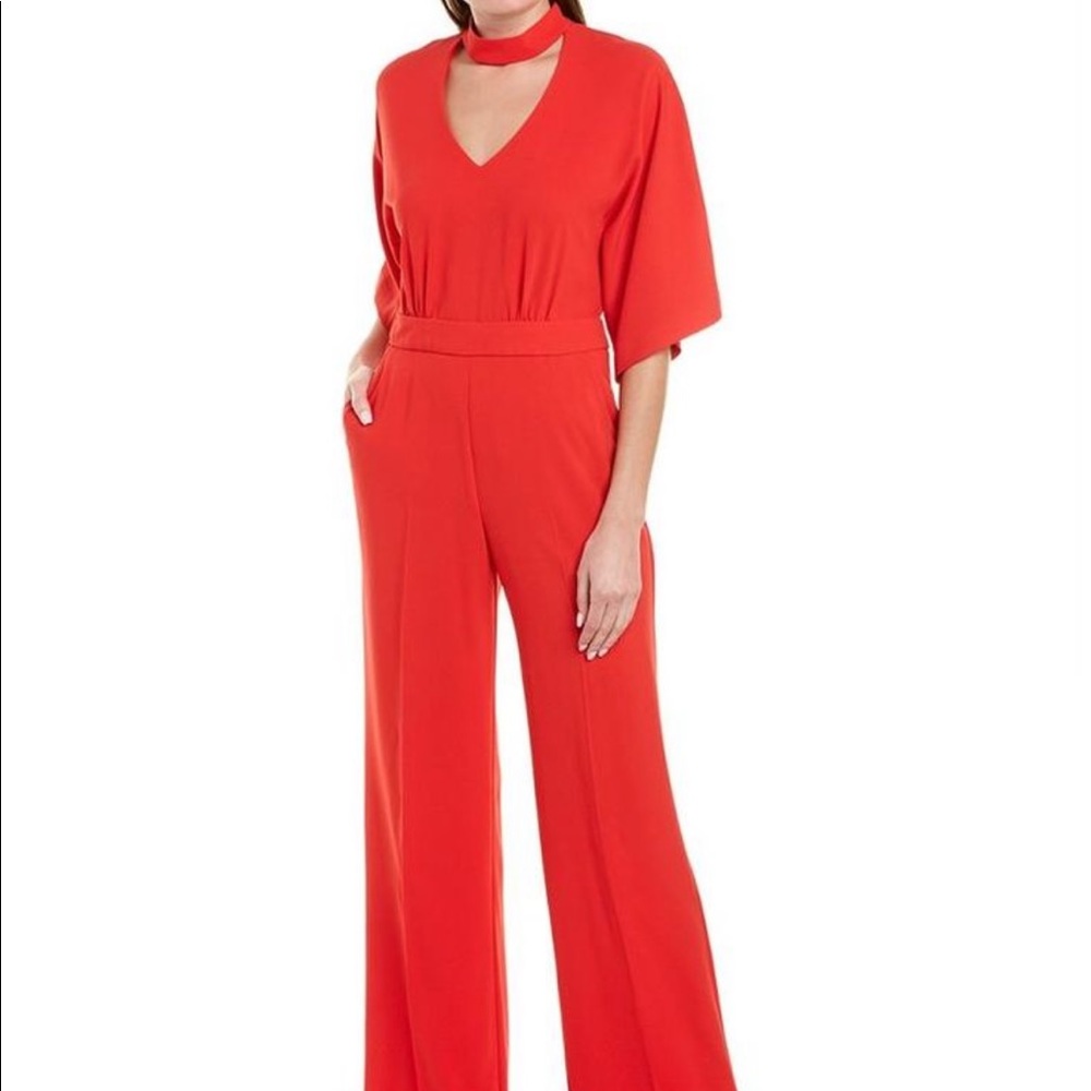 NWT Trina Turk Ambient jumpsuit size 2 in lacquer red